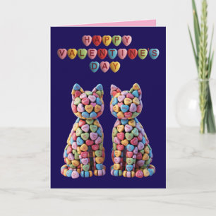 Candy Cats Valentine's Day Card