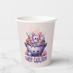 Candy Cauldron – Pastel Purple Halloween Treats Paper Cups