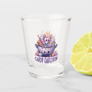 Candy Cauldron – Pastel Purple Halloween Treats Shot Glass