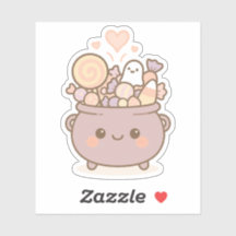 Candy Cauldron with Cute Smile