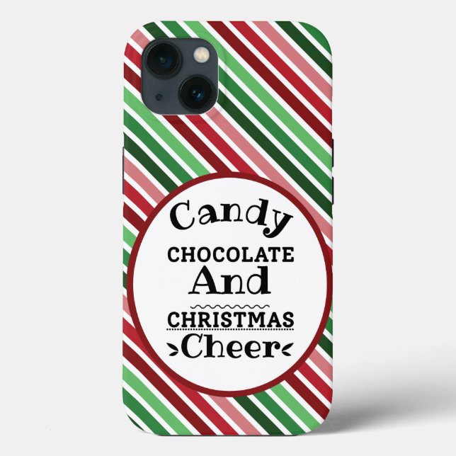 Candy Chocolate and Christmas Cheer Case-Mate iPhone Case (Back)
