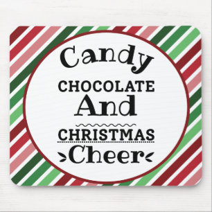 Candy Chocolate and Christmas Cheer Mouse Mat
