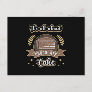Candy Chocolate Cake Day Cocoa Sweet Gift Idea Postcard