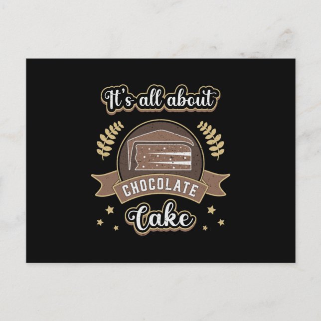 Candy Chocolate Cake Day Cocoa Sweet Gift Idea Postcard (Front)