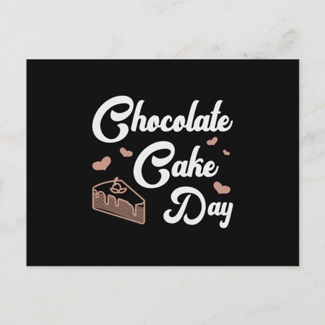 Candy Chocolate Cake Day Sweet Dessert Gift Idea Postcard (Front)