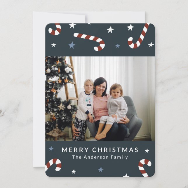 Candy Christmas Greeting Card (Front)