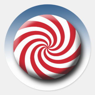 Candy Christmas Package Stickers