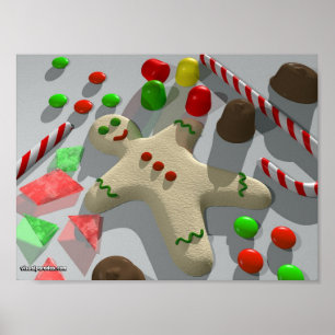 Candy Christmas Poster