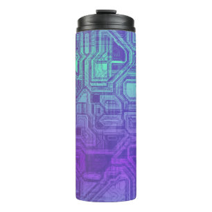 candy circuits - berry blue : electronics Bag Thermal Tumbler