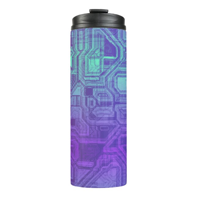 candy circuits - berry blue : electronics Bag Thermal Tumbler (Front)