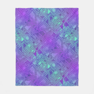 candy circuits - berry blue : fleece blanket