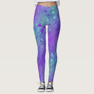 candy circuits - berry blue : leggings