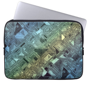 candy circuits - lemon lime : laptop sleeve