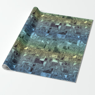 candy circuits - lemon lime : wrapping paper