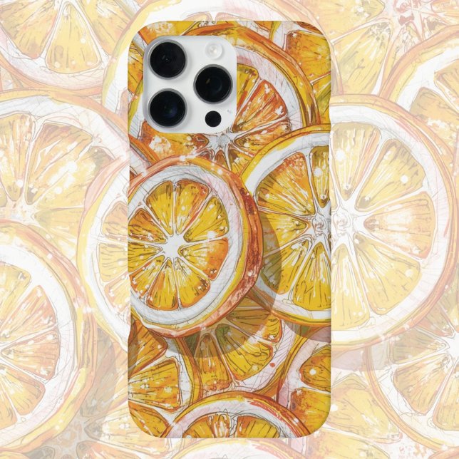 Candy Citrus Swirl  – Fun Retro Citrus Candy  iPhone Case (Creator Uploaded)