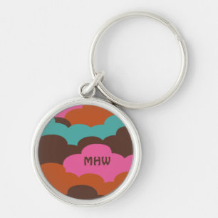 Candy Clouds custom monogram key chains