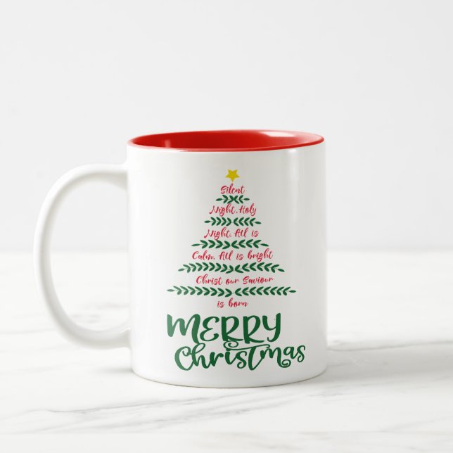 Candy Coffee Christmas Tree Mug - Merry Decor (Left)