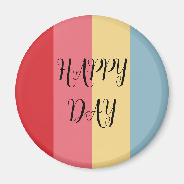 Candy Colors Vertical Striped Magnet (Front)