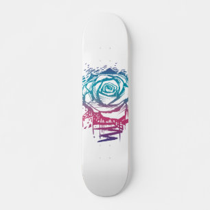 Candy Colour Rose Skateboard