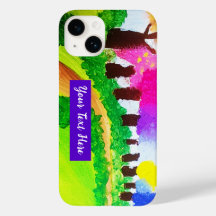 Candy Colour Trees - iPhone Case