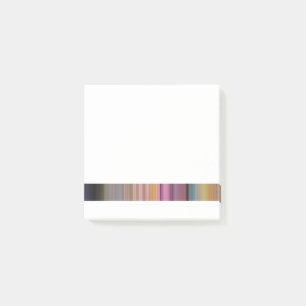 Candy Coloured Motion Blur Stripe Design Post-it Notes