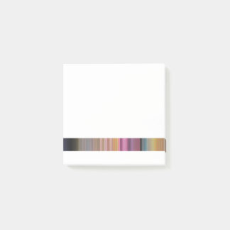 Candy Coloured Motion Blur Stripe Design Post-it Notes