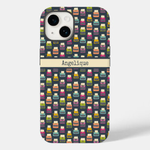 Candy Coloured Vintage Typewriters Patterned iPhone 14 Case
