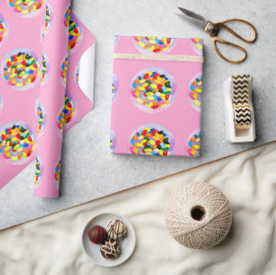 Candy colourful sweet jelly lollies wrapping paper
