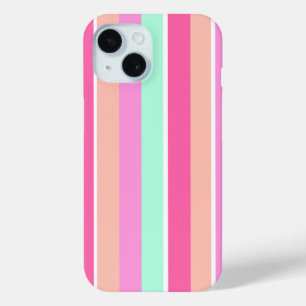 Candy Colours Stripes iPhone 15 Case