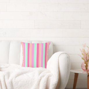 Candy Colours Stripes Cushion
