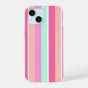Candy Colours Stripes iPhone 15 Case