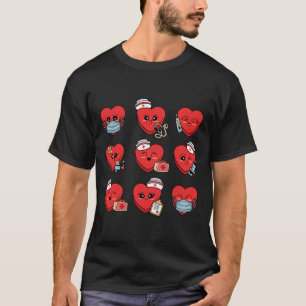 Candy Conversation Heart Nurse Valentine Nursing M T-Shirt