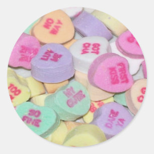 Candy Conversation Hearts Stickers