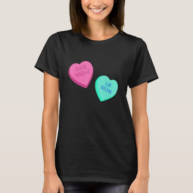 Candy Conversation Hearts  Valentines Day Girls Ki T-Shirt (Front)
