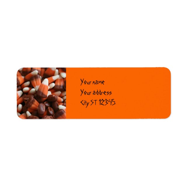 Candy Corn Address Label (Front)