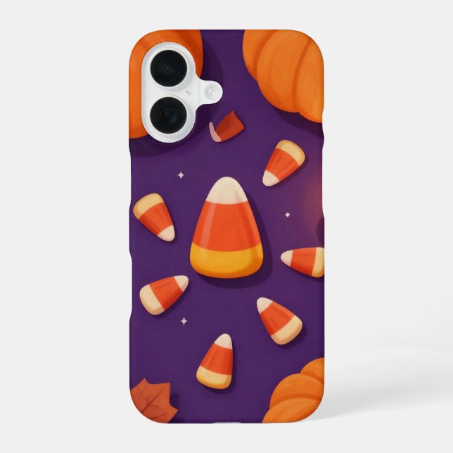 Candy Corn and Pumpkins Halloween Case (Back)