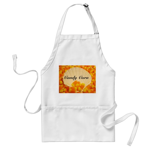 Candy Corn aprons custom personalised Holidays (Front)