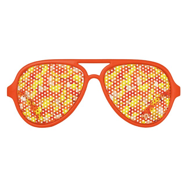 Candy Corn Aviator Sunglasses (Front)