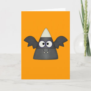 Candy Corn Bat Card