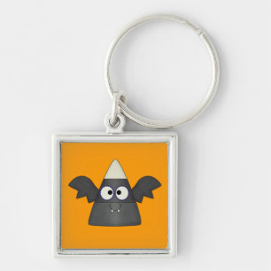 Candy Corn Bat Key Ring