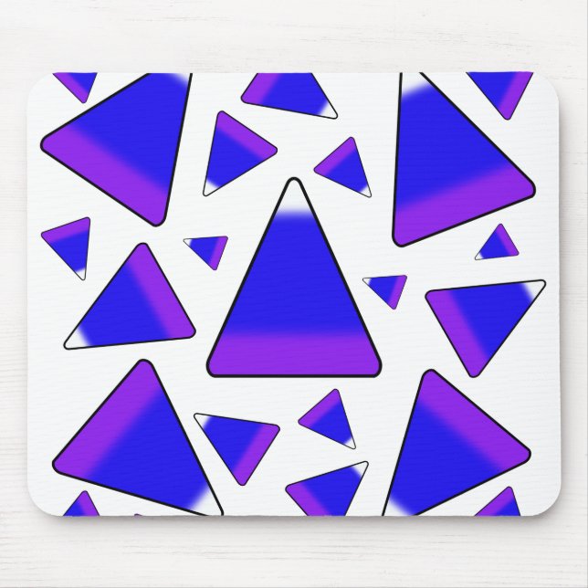 Candy Corn Blue & Purple Mouse Mat (Front)