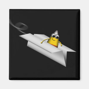 Candy Corn Chaos - Funny 4 of 4 - Magnet