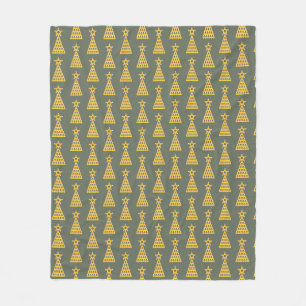 Candy Corn Christmas Tree Fall Greeting Card T-Shi Fleece Blanket