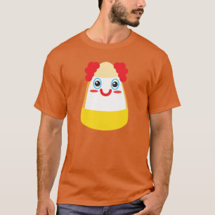 Candy Corn Clown Costume Halloween Candy Corn T-Shirt