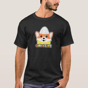 Candy Corn Corgi Halloween Dog Candy Corg T-Shirt