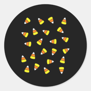 Candy Corn Costume  Classic Round Sticker