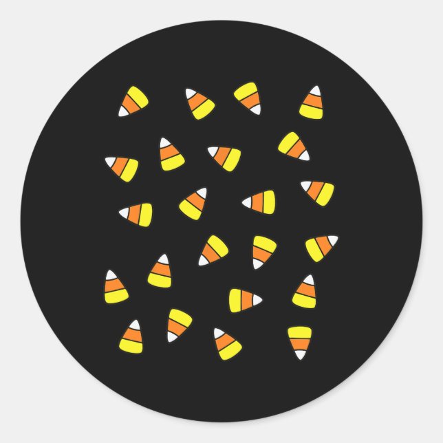 Candy Corn Costume  Classic Round Sticker (Front)