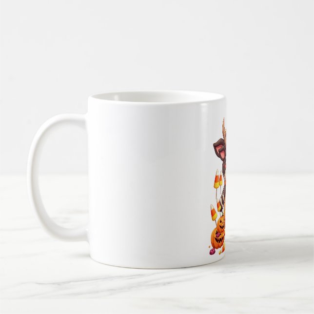 Candy Corn Cow Coffee Mug (Left)