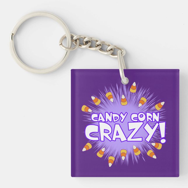 Candy Corn CRAZY! Key Ring (Front)