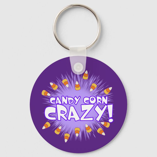 Candy Corn CRAZY! Key Ring (Front)